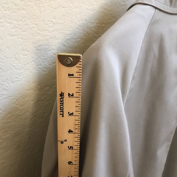 London Fog Maincoats Tan Trench Rain Coat Removable Liner Men’s Size 42R - Picture 10 of 14